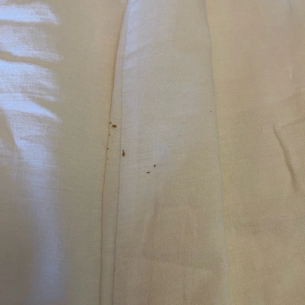 King sized Pom Pom at Home linen Duvet Cover - cream and flax - Picture 9 of 9